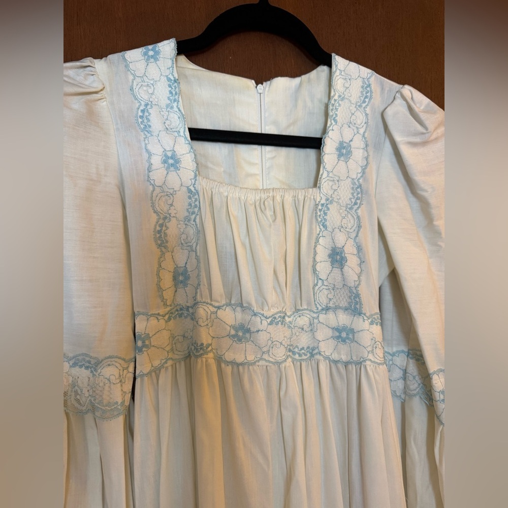Vintage prairie peasant dress - Picture 3 of 6